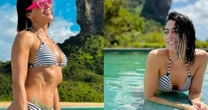 Corpo de Carol Castro chama a atenção ao postar fotos em passeio de barco