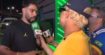 Chico Moedas leva bronca após levar 'baile' de repórter da Globo ao vivo; assista