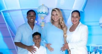 Mãe de Endrick afasta rumores de crise na família ao posar com a nora, Gabriely Miranda, em chá de bebê