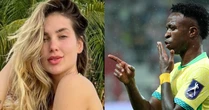 Para quem foi o beijo de Vini Jr. após gol do Brasil no jogo de hoje (10/10)? Atacante revela a verdade após teoria da web com Virgínia: 'A gente está...'