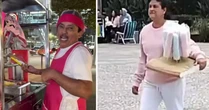 Após esposa vender algodão doce, dono do hit 'Caneta Azul' decide vender churros