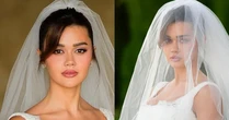 Vestido de noiva clássico, com bordados e saia volumosa: veja fotos do look escolhido por Franciny Ehlke para casamento com bilionário