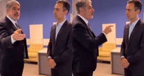 William Bonner surge em vídeo com César Tralli nos bastidores do Jornal Nacional e surpreende com pergunta