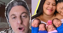 Luciano Huck cria vaquinha no dia do aniversário e consegue valor imenso para mãe de quadrigêmeos