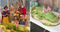Filha de Karoline Lima ganha bolo de aniversário em formato de jacaré de R$ 8.400