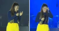 Com dor de barriga, Simone Mendes interrompe show e pede: 'Deixa eu ir ao banheiro'