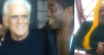 Há quase 20 anos, Francisco Cuoco 'morreu' e levou Lázaro Ramos para um baile funk no céu em 'Cobras & Lagartos'