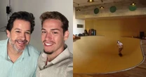 Filho de Murilo Benício brinca em espaço inacreditável na casa do pai