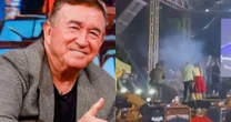 URGENTE! Estrutura desaba durante show de Amado Batista e causa pânico no local
