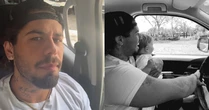 Zé Felipe é criticado por dirigir com o filho no colo