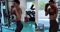 Bruna Marquezine pega pesado em treino de boxe e barriga MEGA trincada rouba a cena em vídeo: 'Chora nesse shape'