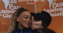 Namorada? Rebeca Andrade se declara após ouro e ganha beijinho