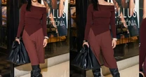 Marrom é a cor-chave! Cleo aposta em look monocromático sofisticado para prestigiar irmã, Anttónia, em evento de moda