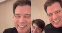 Filho de Celso Portiolli imita Silvio Santos e apresentador dispara: 'Muito ruim'