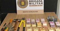 Ladrão é preso com R$ 68 mil após invadir lotérica e tentar fugir no RS