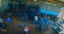 Homem morre após pneu de caminhão explodir na sua frente em GO