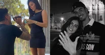 Em Portugal, Gabriel Medina surpreende Isabella Arantes com pedido de casamento: 'Ela disse sim'
