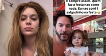 Viih Tube e Eliezer surpreendem ao detalhar pós-festa da filha: 'Não comi nada'
