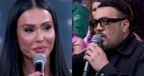 Belo alfineta Gracyanne Barbosa no 'Domingão': 'Teve um bom professor'
