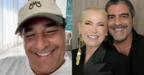 Ex e atual de Xuxa, Luciano Szafir e Junno Andrade aparecem juntos em festa; confira