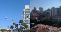 Balão cai, atinge residências e pega fogo na Vila Mariana, SP; veja vídeo