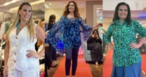 Suzy Rêgo, Kaká Meyer e outras famosas mostram a beleza das curvas em desfile