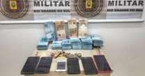 Casal é preso com mais de R$ 186 mil em cédulas falsas na ERS-342, em Cruz Alta