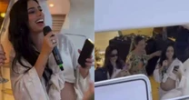 Bruna Biancardi vira piada ao cantar em barco de luxo: 'Santo Deus'