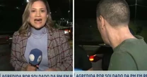 Repórter da Record é agredida por policial com soco no rosto: 'Tá maluco?'