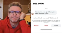 Lucas Lima reage a pergunta inusitada de fã: 'Você que separou a Sandy do Junior?'