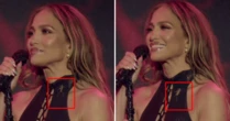 Gritaria e risos: inseto gigante sobe em Jennifer Lopez durante show; veja