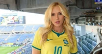 Vídeo mostra reação de Virgínia Fonseca ao ser xingada por torcida do Brasil após gol de Vini Jr. Veja!