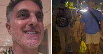 Luciano Huck é obrigado a andar após ser abandonado pela família em estádio