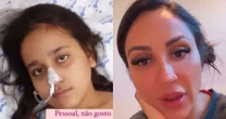 Sobrinha de Deolane é internada na UTI e mãe faz desabafo desesperador: 'Orando'