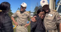 Comandante Hamilton leva fã com medo de voar para realizar o sonho de sua mãe