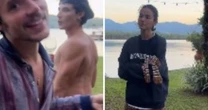 Bruna Marquezine e Shawn Mendes fazem discreta aparição em anivesário de marido de Sasha