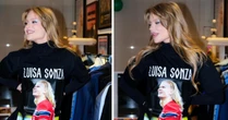 Luísa Sonza usa camisa com foto de Haaland e avisa: 'Prometo jogar mal no domingo'