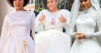 Quatro vestidos de noiva em menos de uma semana! Em 'Vale Tudo', Bella Campos vai usar vários modelos diferentes da peça; veja fotos
