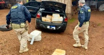 Traficante é preso com quase 500 kg de maconha em carro roubado em Ronda Alta