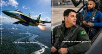 Com estética de 'Top Gun', Flávio Bolsonaro resgata Neymar em peça publicitária gerada por IA