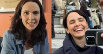 Discreta! Débora Falabella exibe fotos raras com o marido; veja