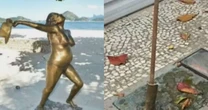 Estátua de Leila Diniz é furtada 11 dias após instalação na orla de Niterói