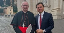 Globo envia seu vaticanista a Roma para o conclave e ele se encontra com papáveis