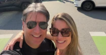 Jacqueline Brazil aproveita feriado para visitar o namorado, Luiz Carlos Jr, nos EUA: 'Rapidinho'