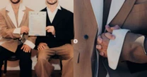 Casou! Ator da Globo oficializa união com o noivo e meio artístico celebra: 'Coisa linda'