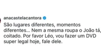 Ana Castela se revolta após boatos de romance com Zé Felipe: 'Por favor'