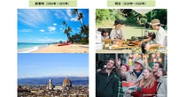 昔の海外旅行パンフレット、なぜ「誰もいなかった」のか　今どきの写真と比べると面白い