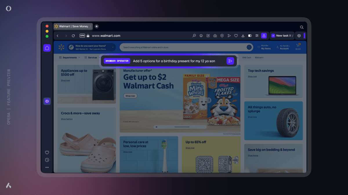 Opera announces a new agentic feature for its browser