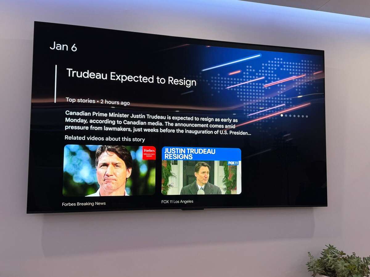 Google unveils an AI-powered TV that summarizes the news for you at CES 2025