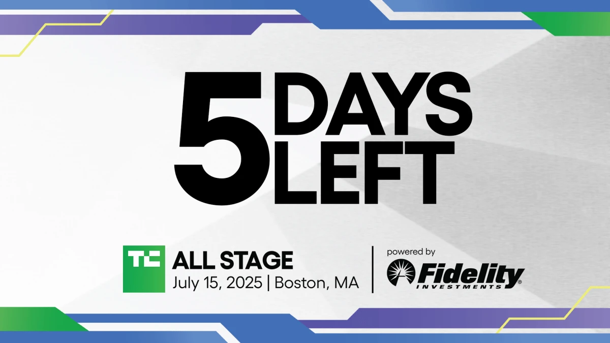 5 days until TechCrunch All Stage — save up to $475 before prices rise
